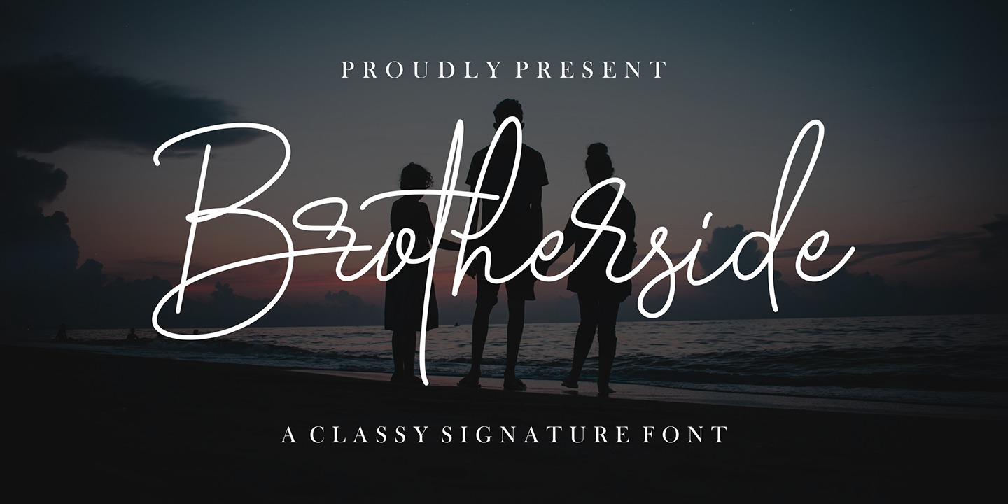 Font Brotherside Signature